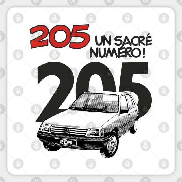 205 - FRENCH AD Sticker by Throwback Motors
